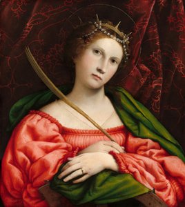 Sint-Catharina door Lorenzo Lotto