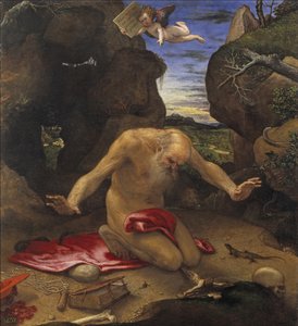 Sint Hiëronymus door Lorenzo Lotto