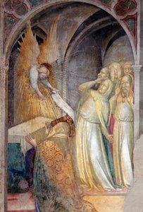 Aankondiging van de geboorte van Johannes de Doper aan Zacharias (detail)