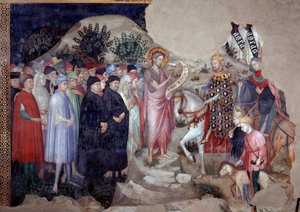 St. Johannes de Doper predikend door Lorenzo Salimbeni