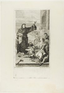 Het Wonder van Sint Antonius van Padua door Lorenzo Tiepolo