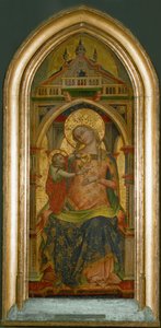 Madonna met kind, goudgrond ... door Lorenzo Veneziano