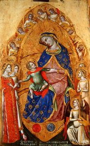 Mystieke Huwelijk van St. Catharina van Alexandrië door Lorenzo Veneziano
