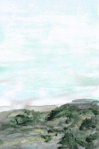 Rustig groen kustlandschap door Lori Ann Folz