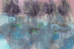 Dromerig abstract landschap