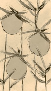 Sepia-katoenplanten door Lori Ann Folz