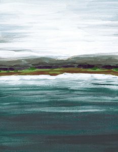Serene Lake Horizon door Lori Ann Folz