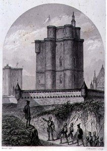 De Donjon van Vincennes, gegraveerd door Schroeder (gravure) door Louis (after) Marckl