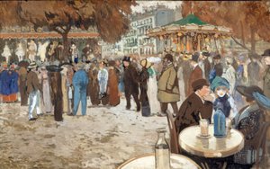 Kermis, boulevard de Clichy, ca. 1910 door Louis Abel Truchet