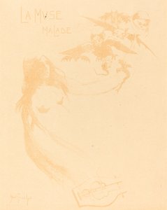 De zieke muze, c. 1900 door Louis Abel Truchet