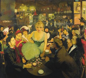 In de Aristide Bruants Montmartre club Le Mirliton, 1886-1887