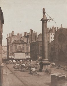 Naamloos Place des Cordeliers, ca. 1852-1853 door Louis Antoine Froissart