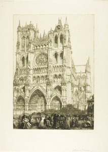 Amiens Cathedral door Louis Auguste Lepère