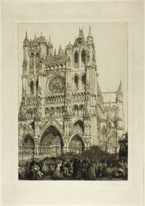 Amiens Cathedral door Louis Auguste Lepère