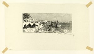 Bercy Wharf, plaat twee van Le Long de la Seine et des Boulevards door Louis Auguste Lepère