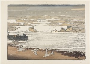 Brekende golven, september getij