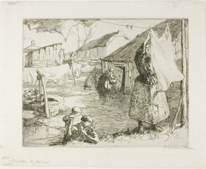 Visserswijk door Louis Auguste Lepère