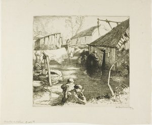 Visserswijk door Louis Auguste Lepère