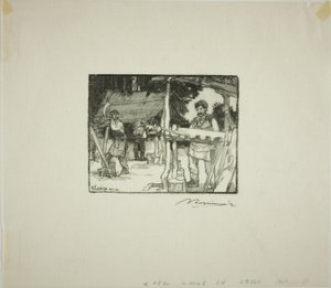Lattenmakers door Louis Auguste Lepère
