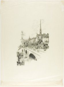 Sint-Michielsbrug door Louis Auguste Lepère