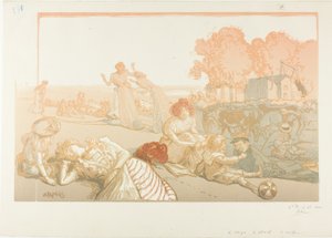Modern bucolisch door Louis Auguste Lepère