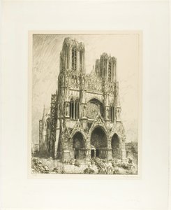 Kathedraal van Reims door Louis Auguste Lepère
