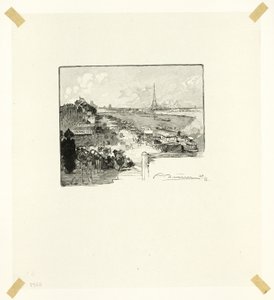 De dageraad, plaat veertien uit Le Long de la Seine et des Boulevards door Louis Auguste Lepère