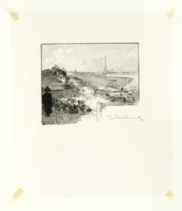 De dageraad, plaat veertien uit Le Long de la Seine et des Boulevards door Louis Auguste Lepère