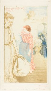 De wasvrouwen door Louis Auguste Lepère