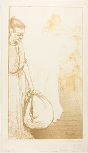 De wasvrouwen door Louis Auguste Lepère