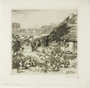 Het Nest door Louis Auguste Lepère