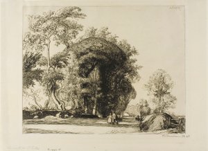 De weg naar St. Gilles door Louis Auguste Lepère