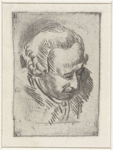 Hoofdstudie van Jean Baptiste Coclers door Louis Bernard Coclers