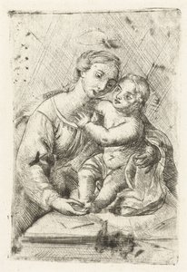Madonna met kind door Louis Bernard Coclers
