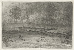 Rivier met waterval