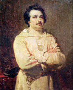 Honore de Balzac in zijn Monnikspij, 1829