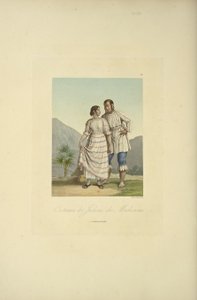 Kostuums van de Indianen van Mechoacan, illustratie uit 