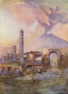 Pompeii, Vesuvius in de verte