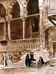 Het Huis van de Qadi beit el-qadi, Caïro, Egypte, 1928 door Louis Cabanes