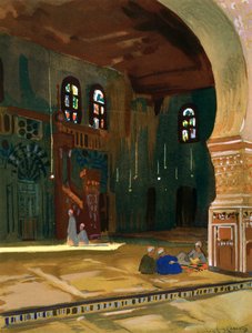 De moskee van Sultan al-Ghuri, Caïro, Egypte, 1928