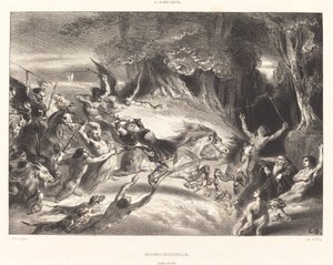 Helse jacht door Louis Candide Boulanger