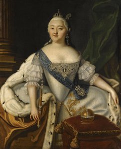 Portret van Keizerin Elisabeth 1709-1762 door Louis Caravaque