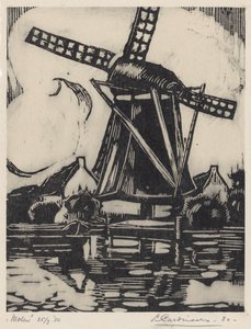Molen door Louis Cardinaals (signed by artist)