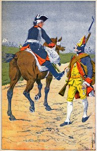 Frederik II van Pruisen door Louis Charles Bombled