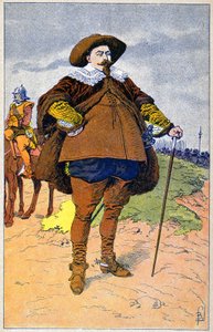 Gustaaf II Adolf van Zweden door Louis Charles Bombled