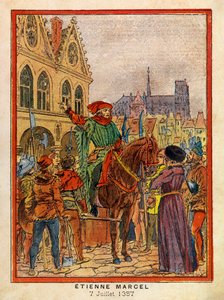 De Grote Dagen van het Stadhuis van Parijs door A. Mercier, geïllustreerd door Louis Bombled: Op 7 juli door Louis Charles Bombled