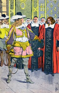 Lodewijk XIV en parlementariërs door Louis Charles Bombled