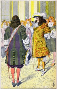 Lodewijk XIV en de ambassadeur van Holland door Louis Charles Bombled