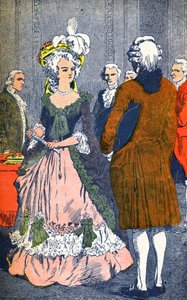 Marie Antoinette en Augeard door Louis Charles Bombled