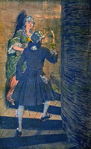 Mevrouw de Toulouse en Lodewijk XV door Louis Charles Bombled